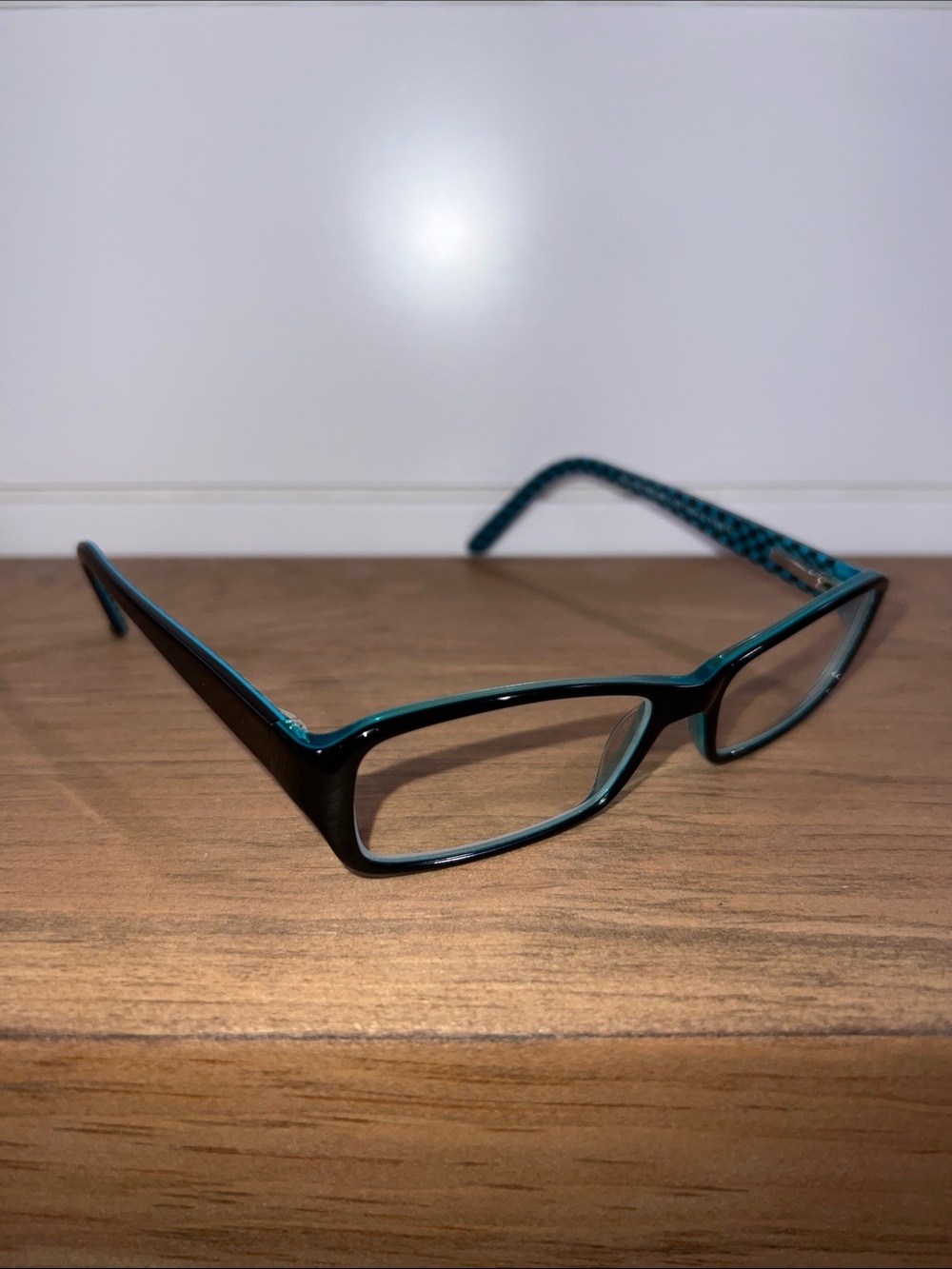 Vintage Richard Taylor Scottsdale Krista Sleek Black & Teal Women's Glasses